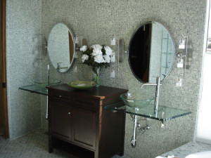 bathroom glass remodel Albuquerque